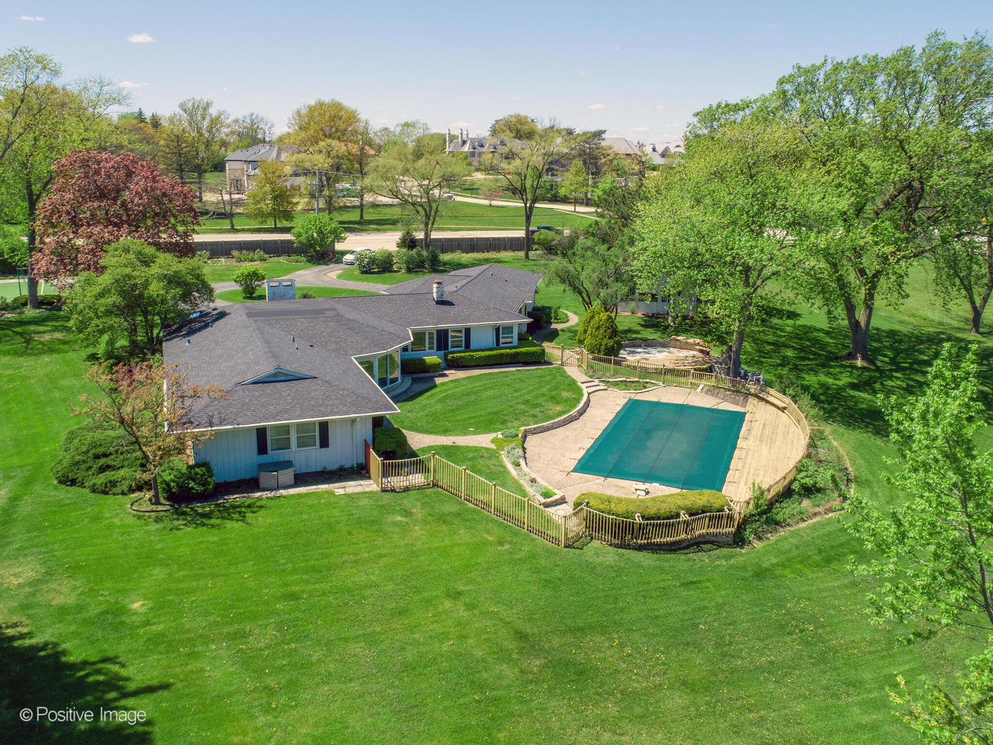 6401 South County Line Road Burr Ridge, IL 60527 - Photo 51 of 57 an aerial view of a house