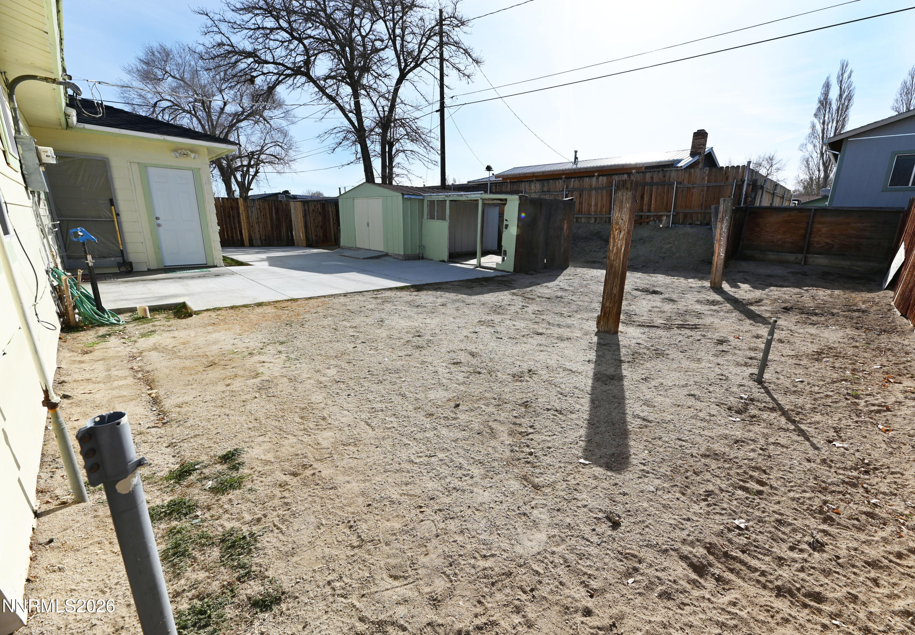 110 Harrison Street Hawthorne, NV 89415 - Photo 26 of 30 a view of a backyard of the house