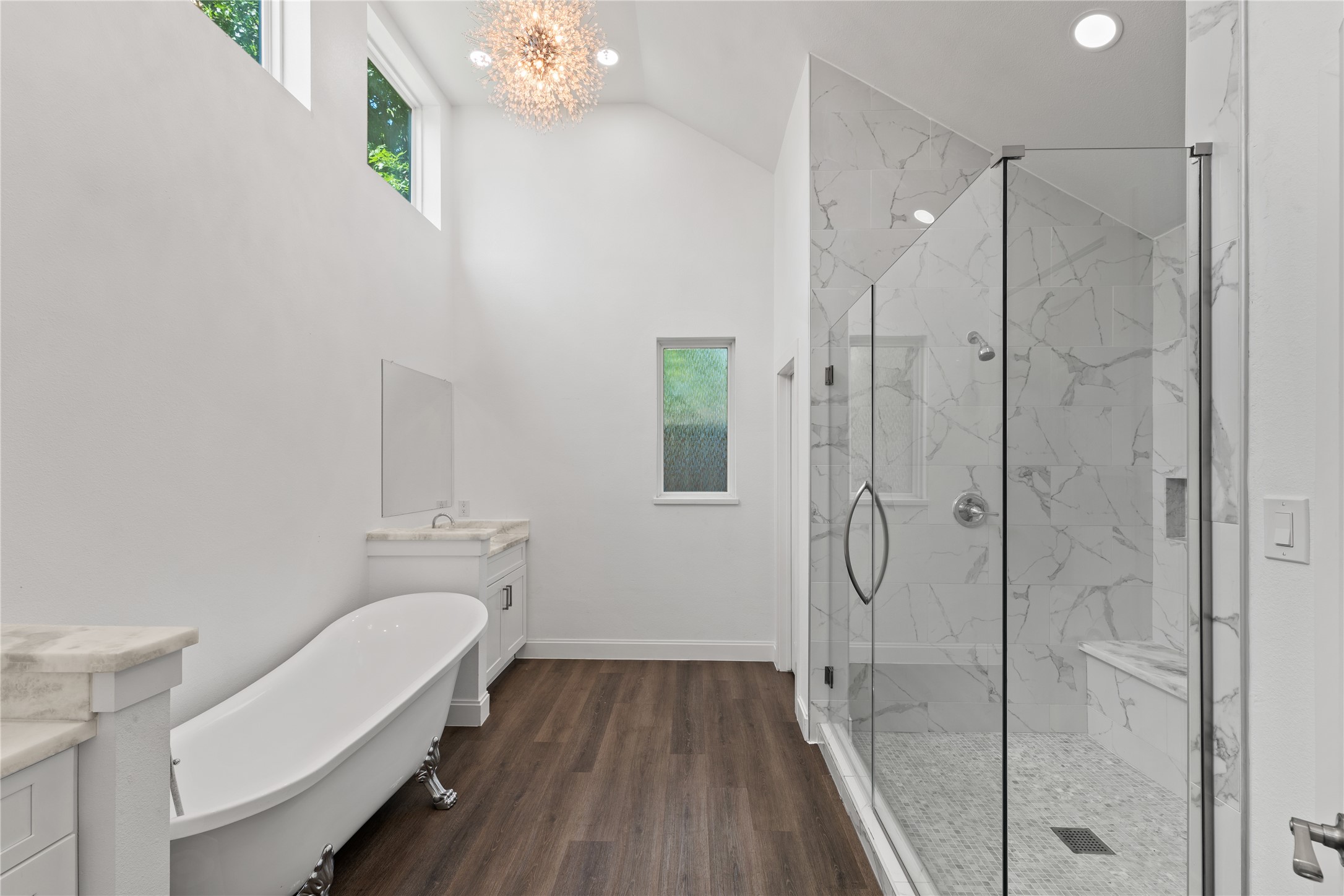 3211 Cochran Street Houston, TX 77009 - Photo 15 of 32 a bathroom with a shower a toilet and sink