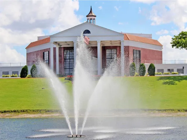 a view of swimming pool and lake view