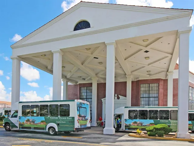 a room with a fireplace and potted plants