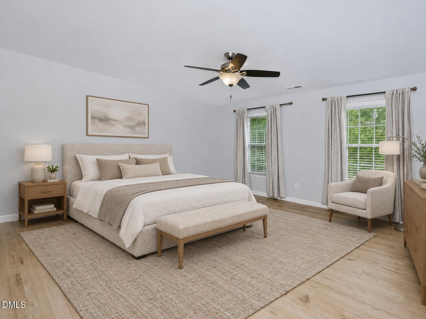 3404 Beaux Court Raleigh, NC 27616 - Photo 19 of 40 Primary bedroom (virtually staged)