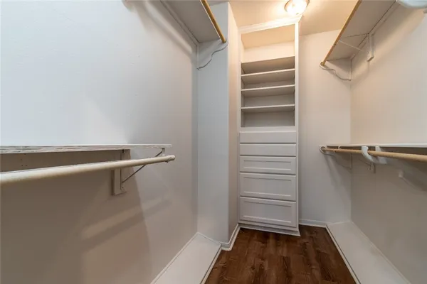a view of walk in closet