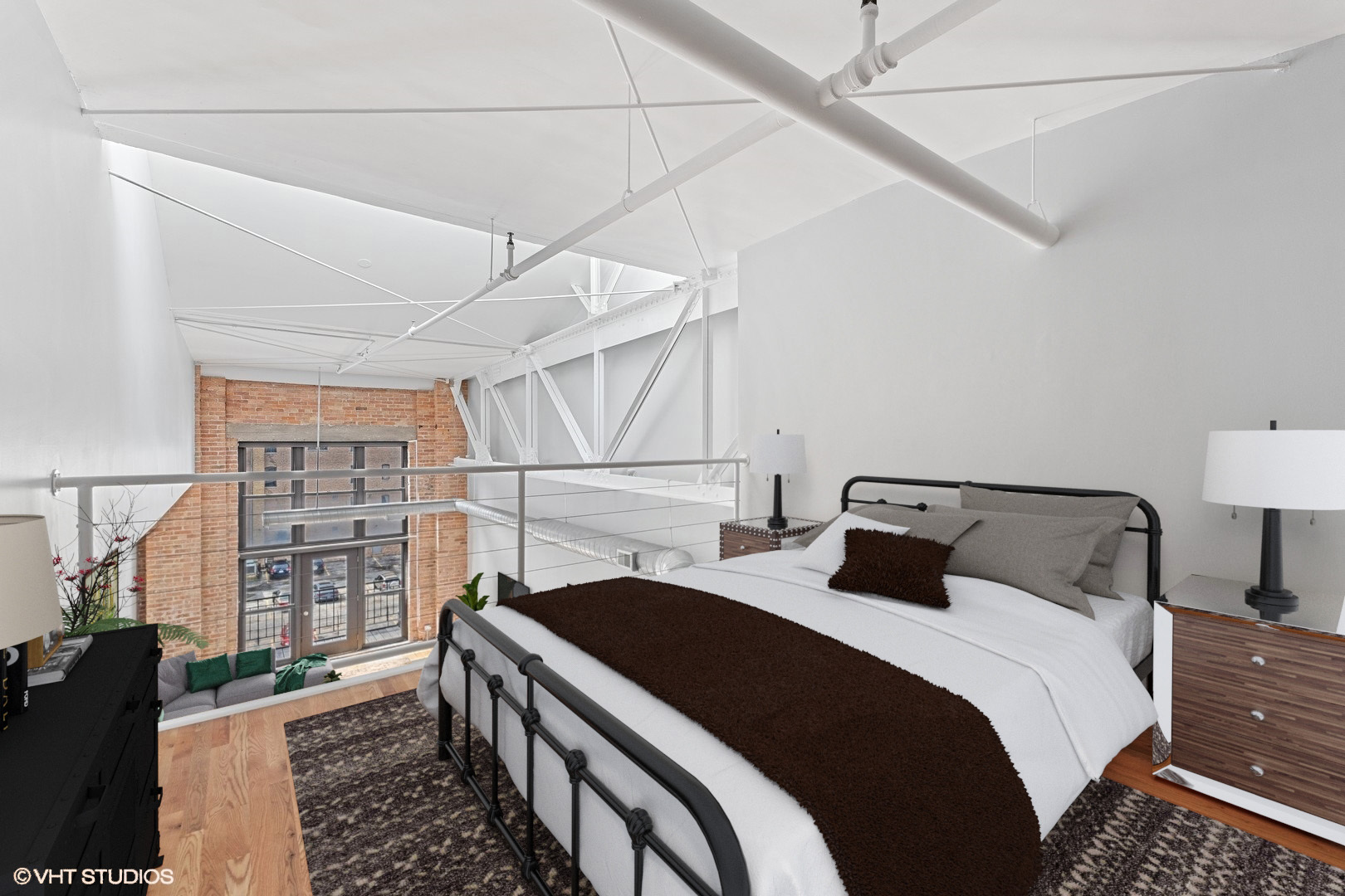 203 South Sangamon Street, Unit 304 Chicago, IL 60607 - Photo 9 of 15 a bedroom with double bed and a window