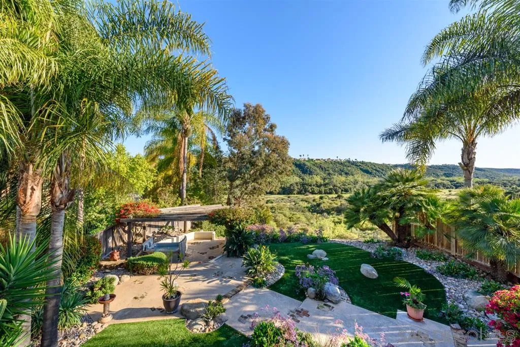 7675 Salix Place San Diego, CA 92129 - Photo 1 of 25 a view of a yard with plants and palm trees