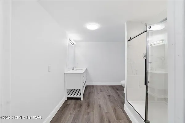 a view of a garage room