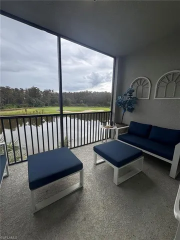 a view of a bench in the roof deck