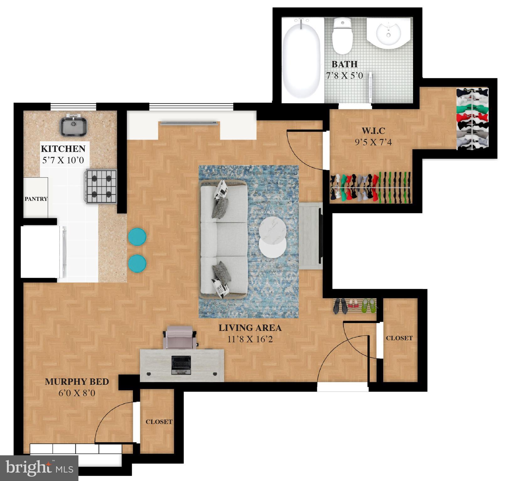 2130 North N Street Northwest, Unit 503 Washington, DC 20037 - Photo 12 of 12 Floor Plan
