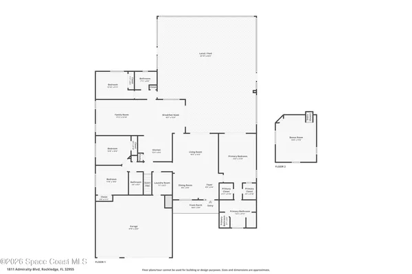 $675,900 | 1811 Admiralty Boulevard, Rockledge, FL 32955