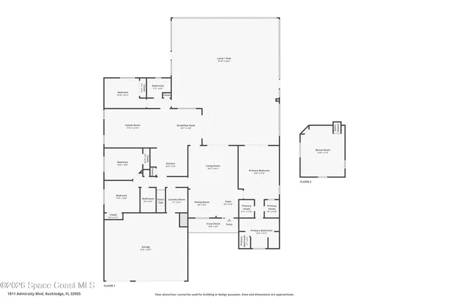$719,900 | 1811 Admiralty Boulevard, Rockledge, FL 32955