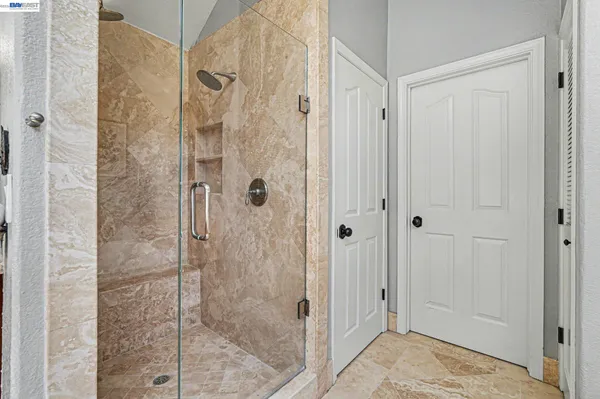 a workspace with furniture and window