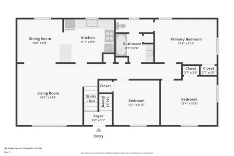 $270,000 | 536 Aurelia Lynn Drive, Clarksville, TN 37042