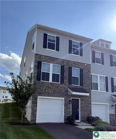 a front view of a building