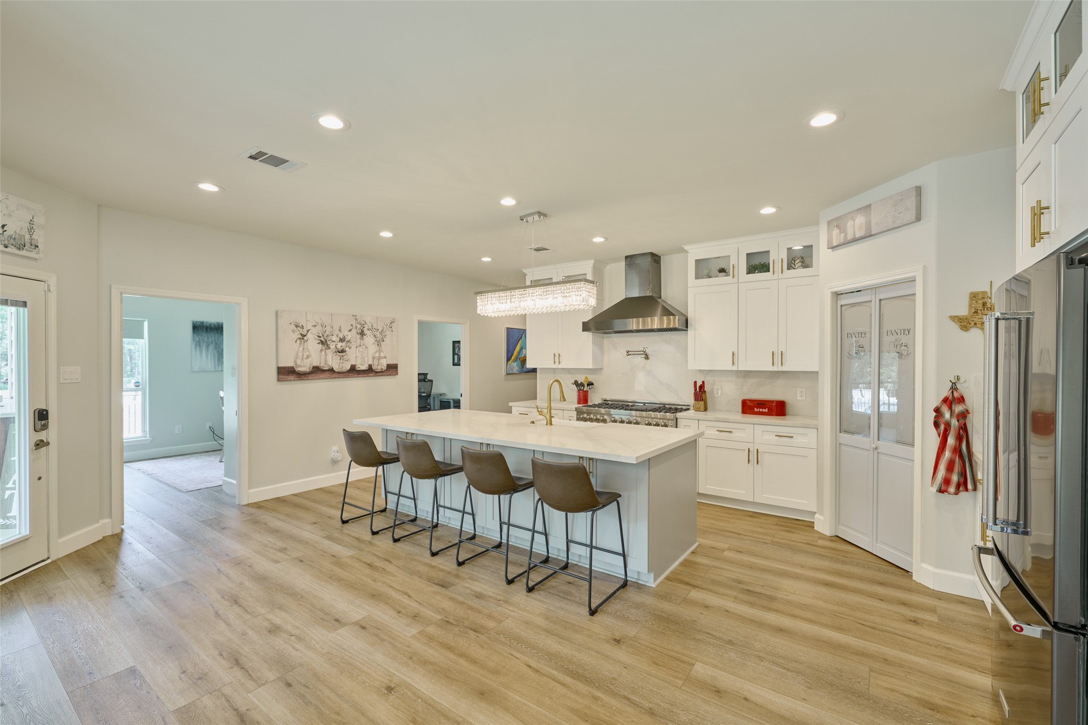 2218 Honea Egypt Road Magnolia, TX 77354 - Photo 32 of 50 Elegant kitchen with premium quartz countertops.
