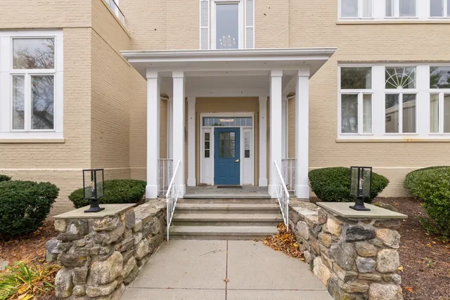 a front view of a house