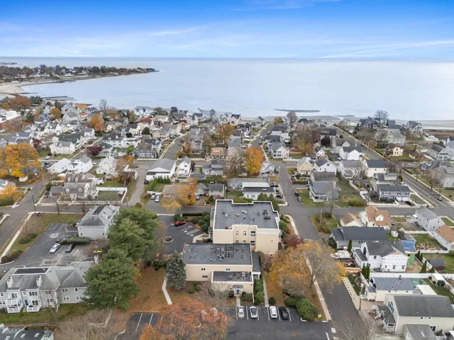 an aerial view of a city