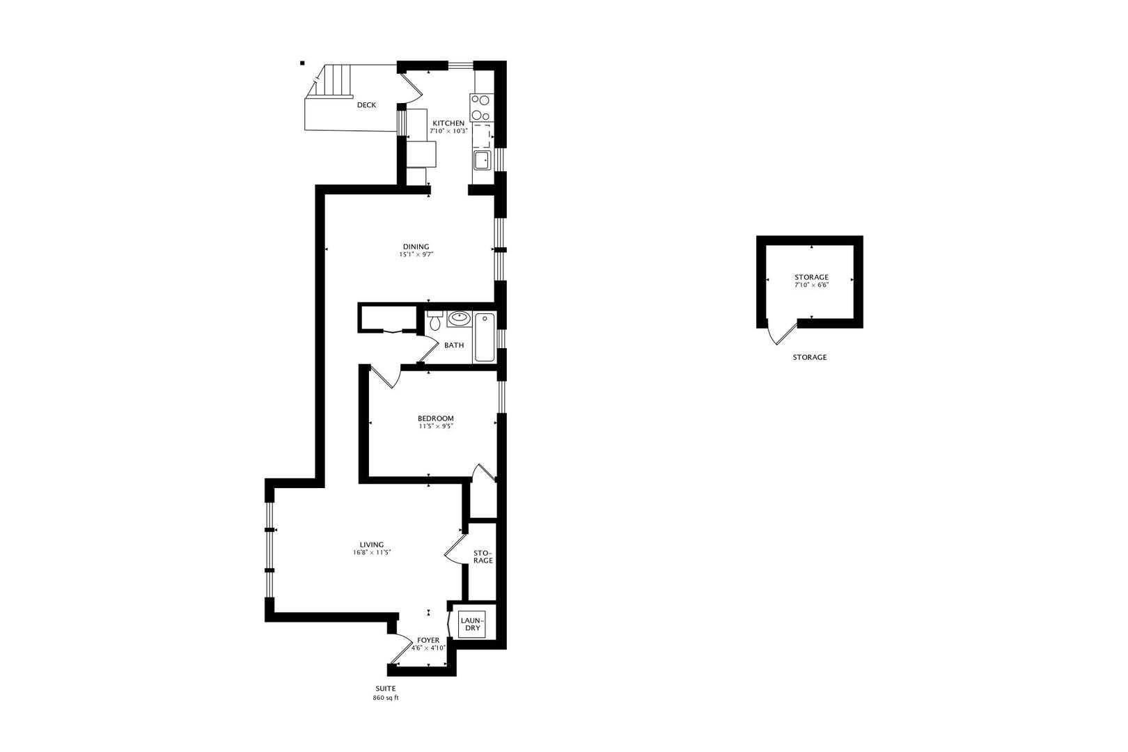 243 Washington Boulevard, Unit 3A Oak Park, IL 60302 - Photo 29 of 29 a picture of floor plan