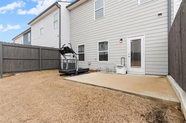 a view of a house with a patio