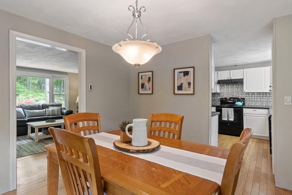 684 Burroughs Road Boxborough, MA 01719 - Photo 8 of 30 a view of a dining room with furniture window and wooden floor