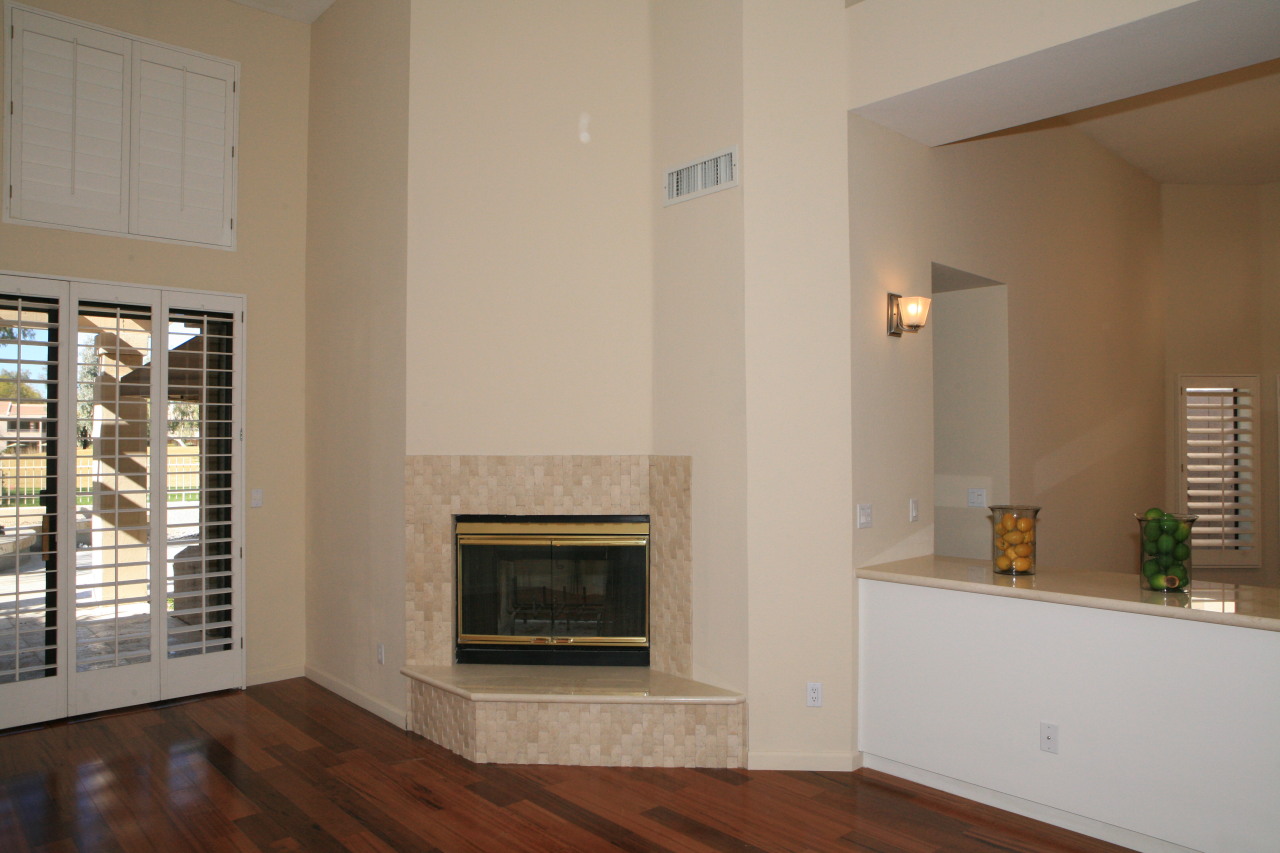 7770 East Gainey Ranch Road, Unit 6 Scottsdale, AZ 85258 - Photo 6 of 30 Living Room-Fireplace