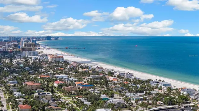 an aerial view of a city