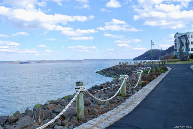 a view of a lake from a balcony