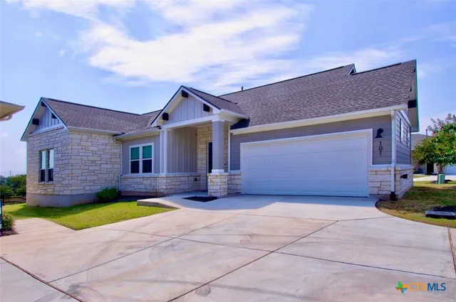 a view of a house with a patio