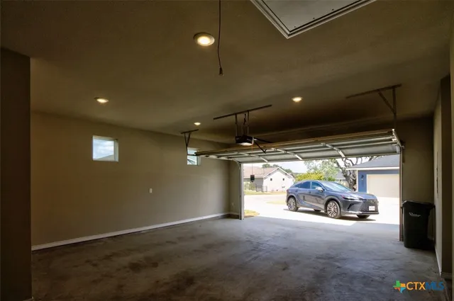 a car parked in parking garage