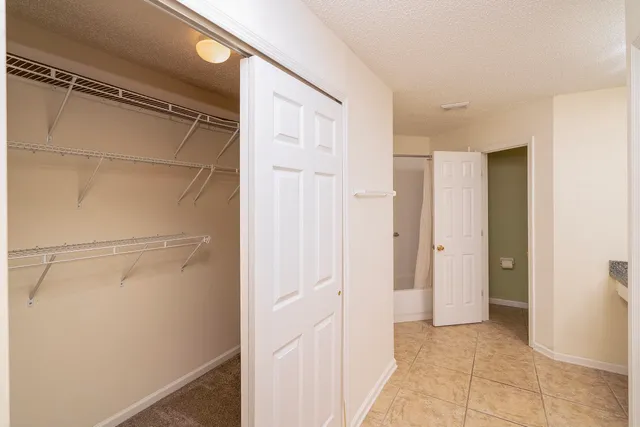 a view of a room with an empty space