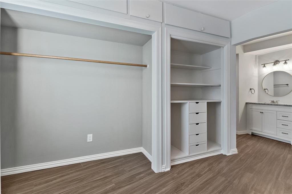3557 Winston Road Fort Worth, TX 76109 - Photo 18 of 25 a view of walk in closet with wooden floor
