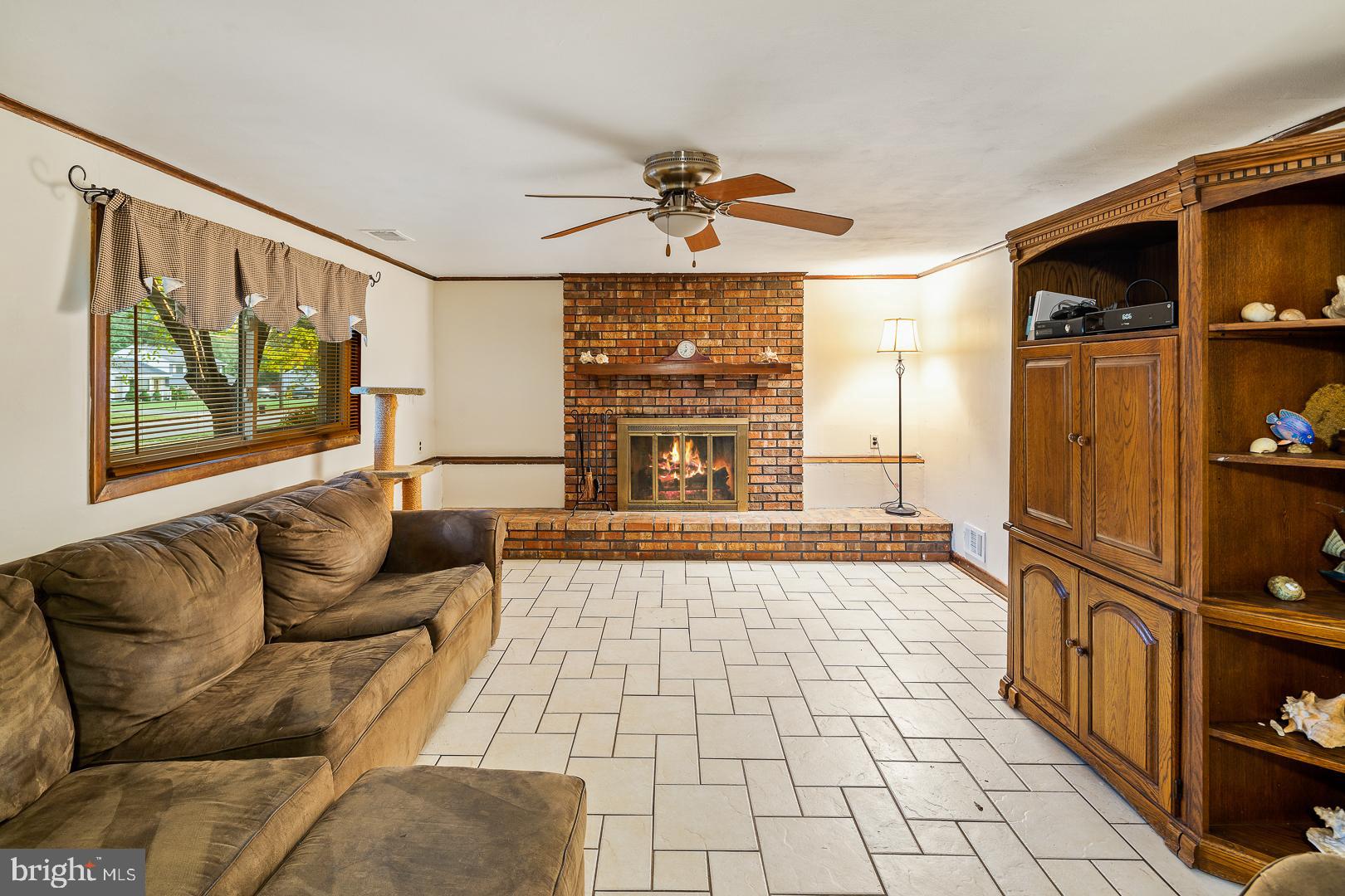 10 Bayberry Road Ewing, NJ 08618 - Photo 10 of 29 Family room with fireplace.