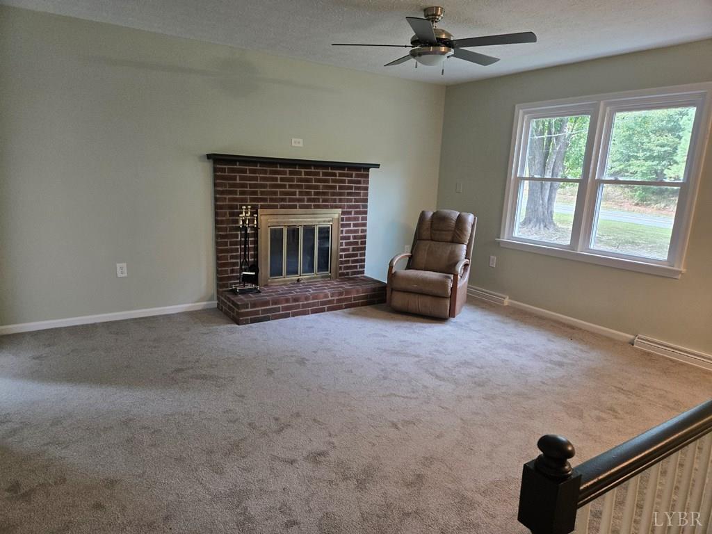 1409 High Street Farmville, VA 23901 - Photo 3 of 16 a living room with furniture and a fireplace