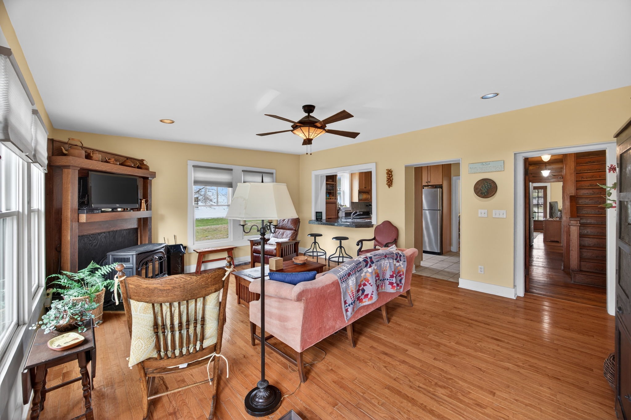 1385 Mitchell Street Celina, TN 38551 - Photo 12 of 35 a living room with furniture fireplace and a large window