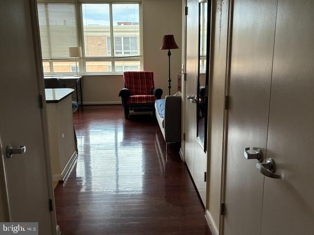 355 I Street Southwest, Unit 626 Washington, DC 20024 - Photo 16 of 37 a view of a hallway with furniture and a window