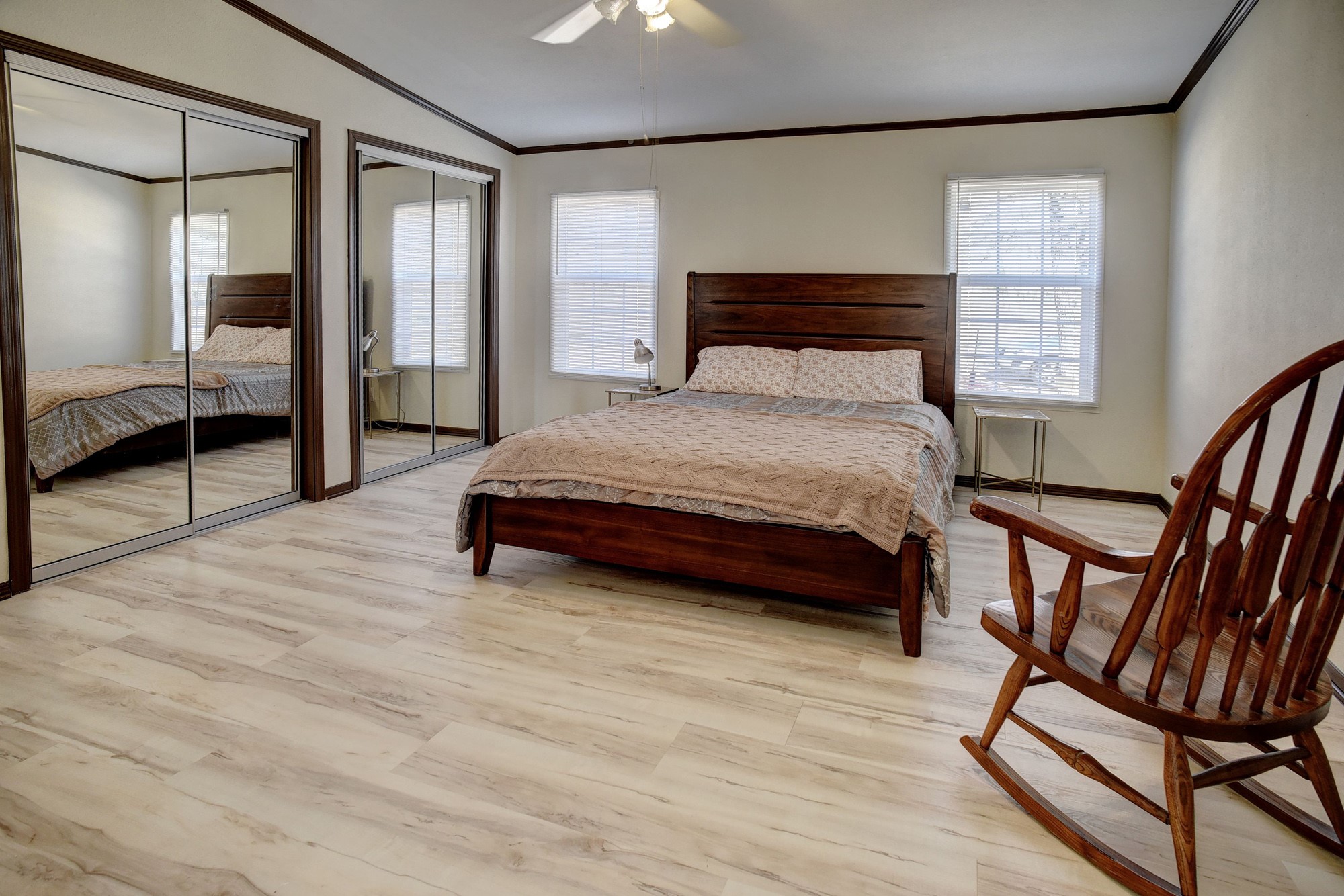 552 South Old Potato Road Paige, TX 78659 - Photo 16 of 40 Dual closets with full-length mirrors help ensure you always look spiffy before facing the world.
