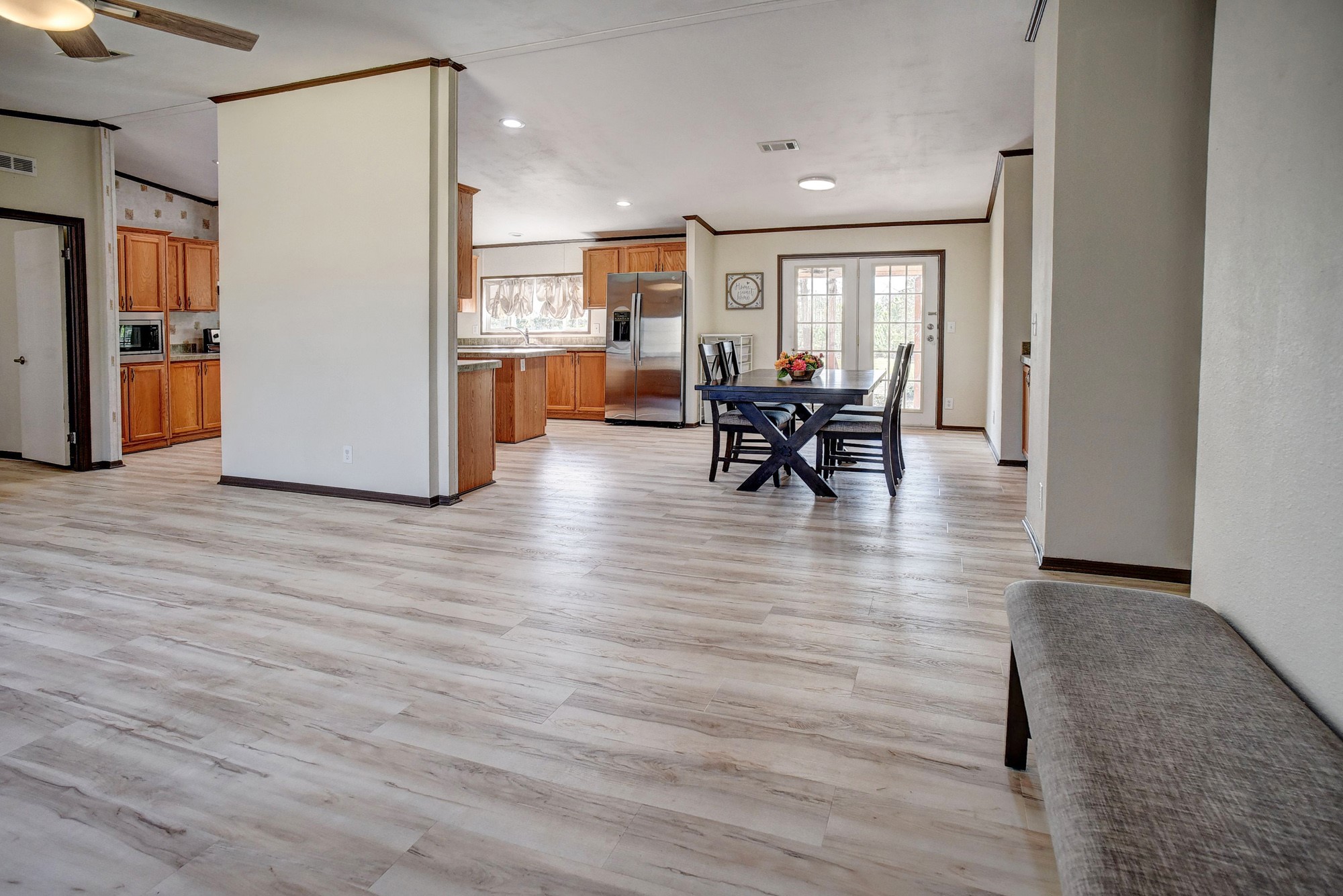 552 South Old Potato Road Paige, TX 78659 - Photo 40 of 40 a view of dining room with furniture and window