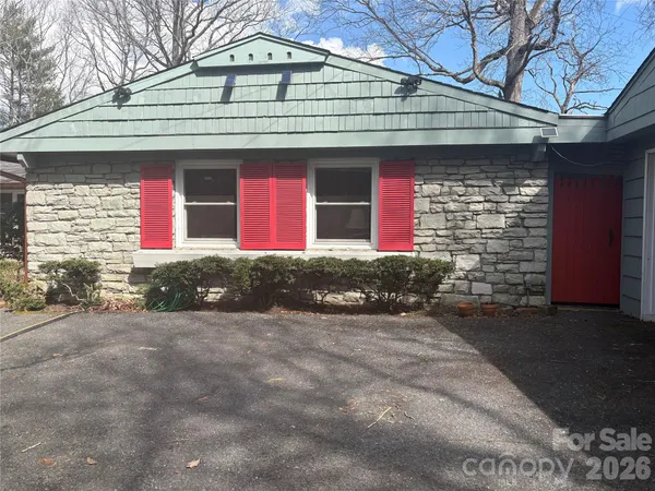 a front view of a house