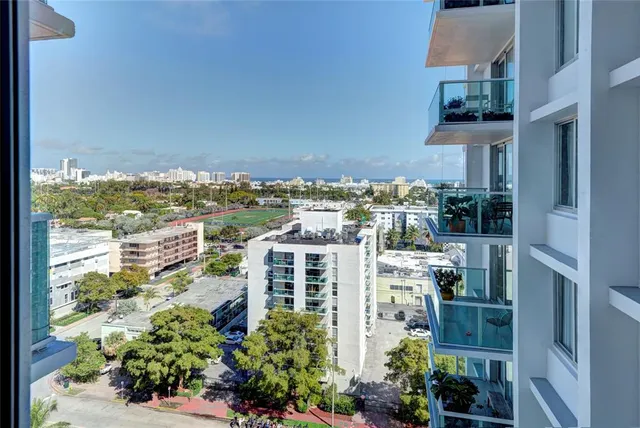 a view of a hallway with window
