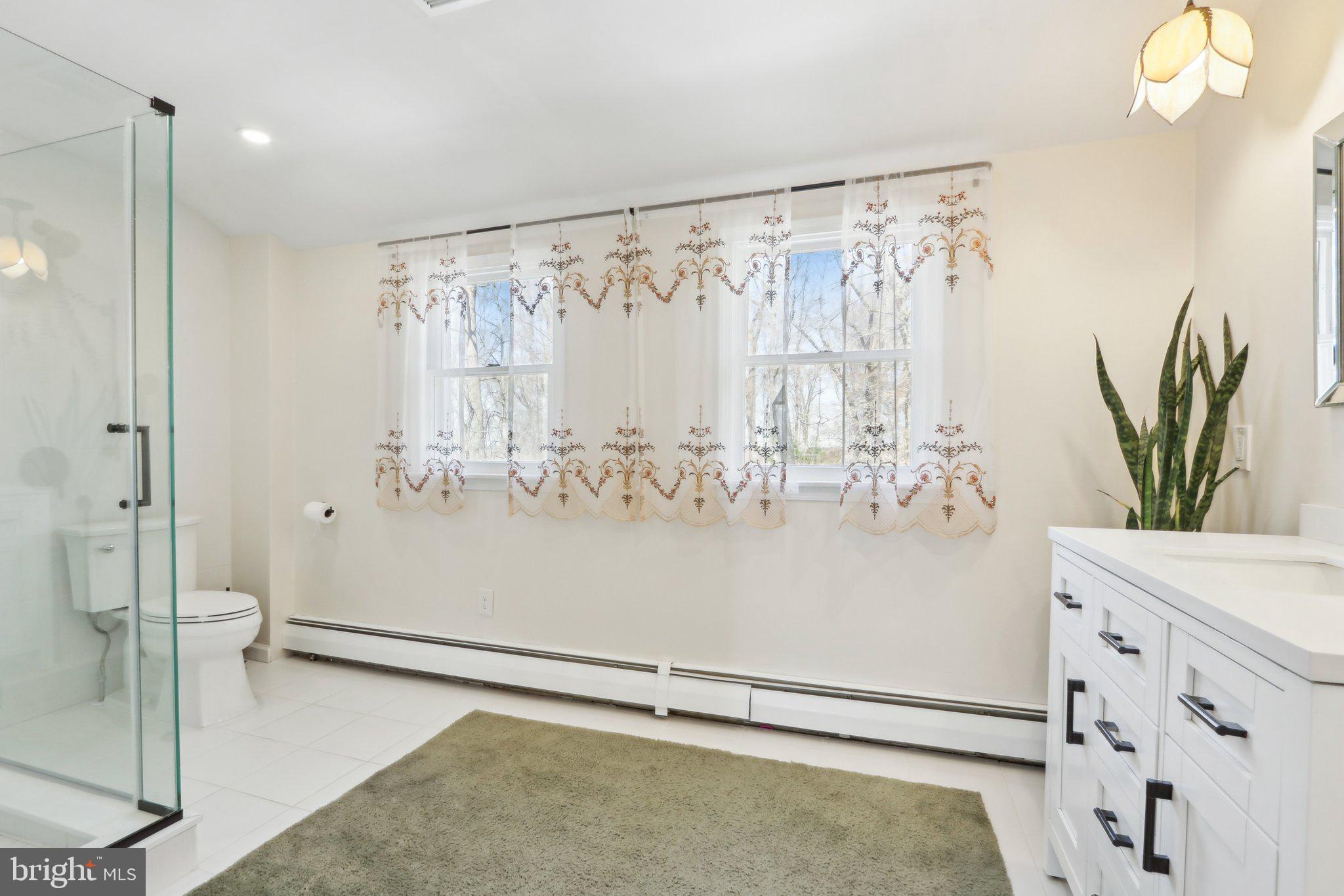 2305 Huntingdon Road Huntingdon Valley, PA 19006 - Photo 26 of 57 a bathroom with a sink a mirror and a shower