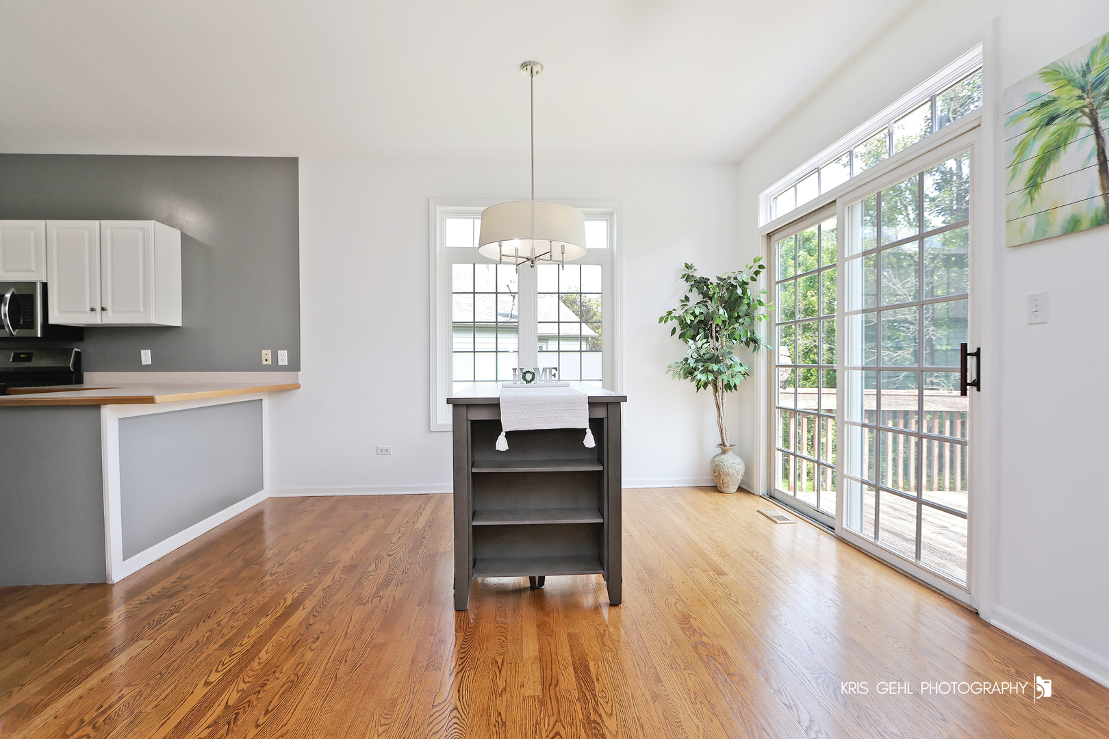 1277 Queen Ann Lane Gurnee, IL 60031 - Photo 5 of 25 a view of a kitchen with wooden floor and electronic appliances