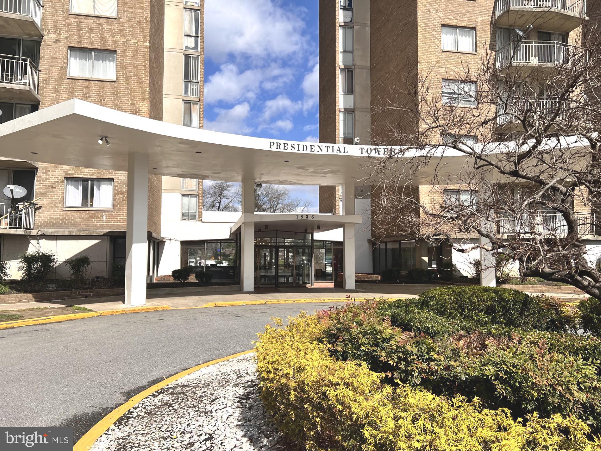 Main entrance to the building.