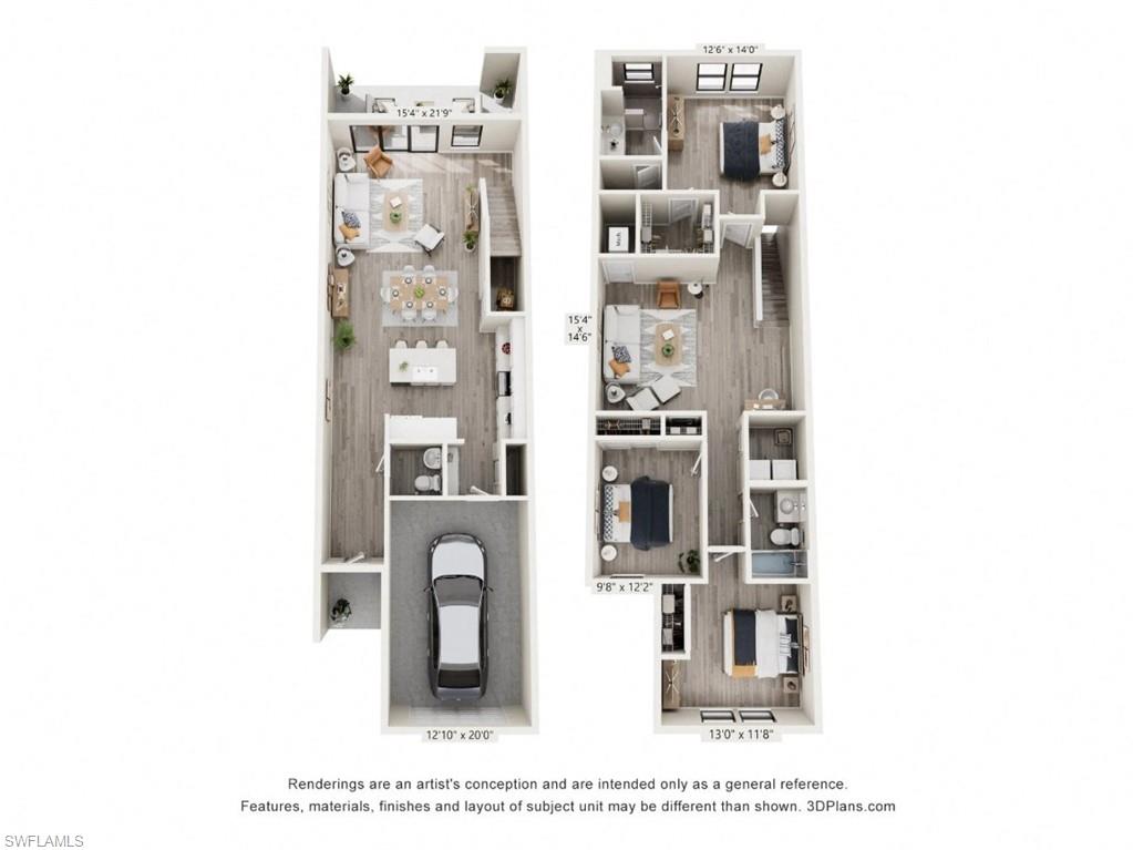 3077 Juniper Way Naples, FL 34112 - Photo 2 of 19 a picture of a room with a white wall and a dining table