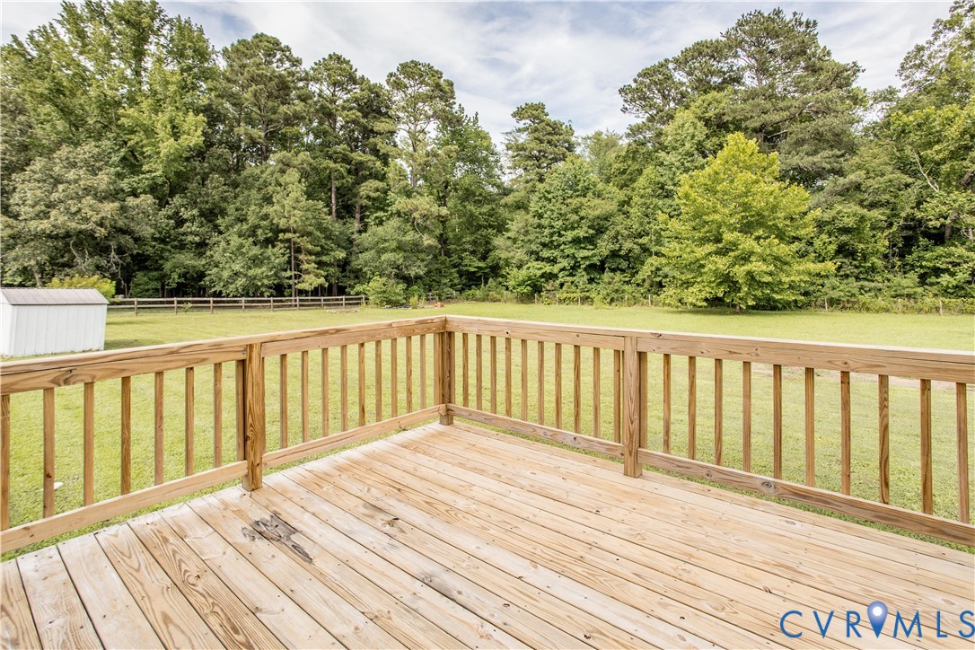 20411 Horseshoe Road Carson, VA 23830 - Photo 13 of 35 Wood plank decking with a natural finish and wood