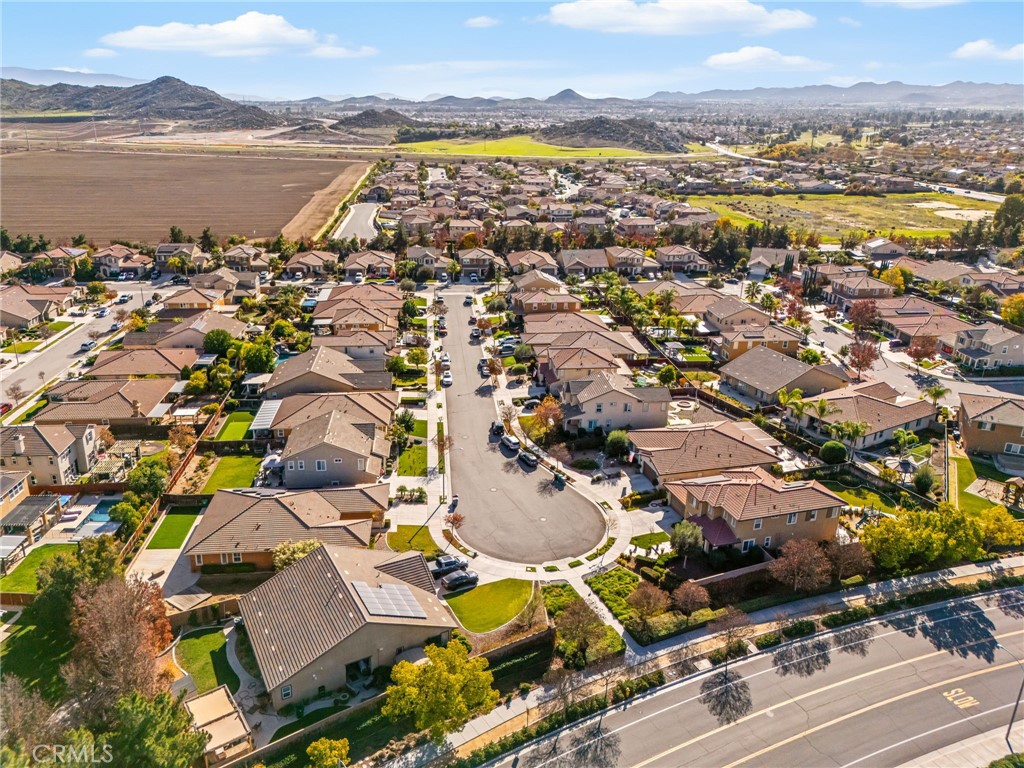 28386 Fox Ridge Cove Menifee, CA 92585 - Photo 47 of 48 an aerial view of residential houses with outdoor space