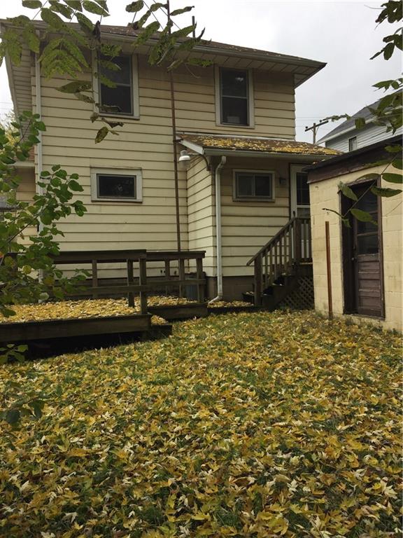 Deck in back yard.