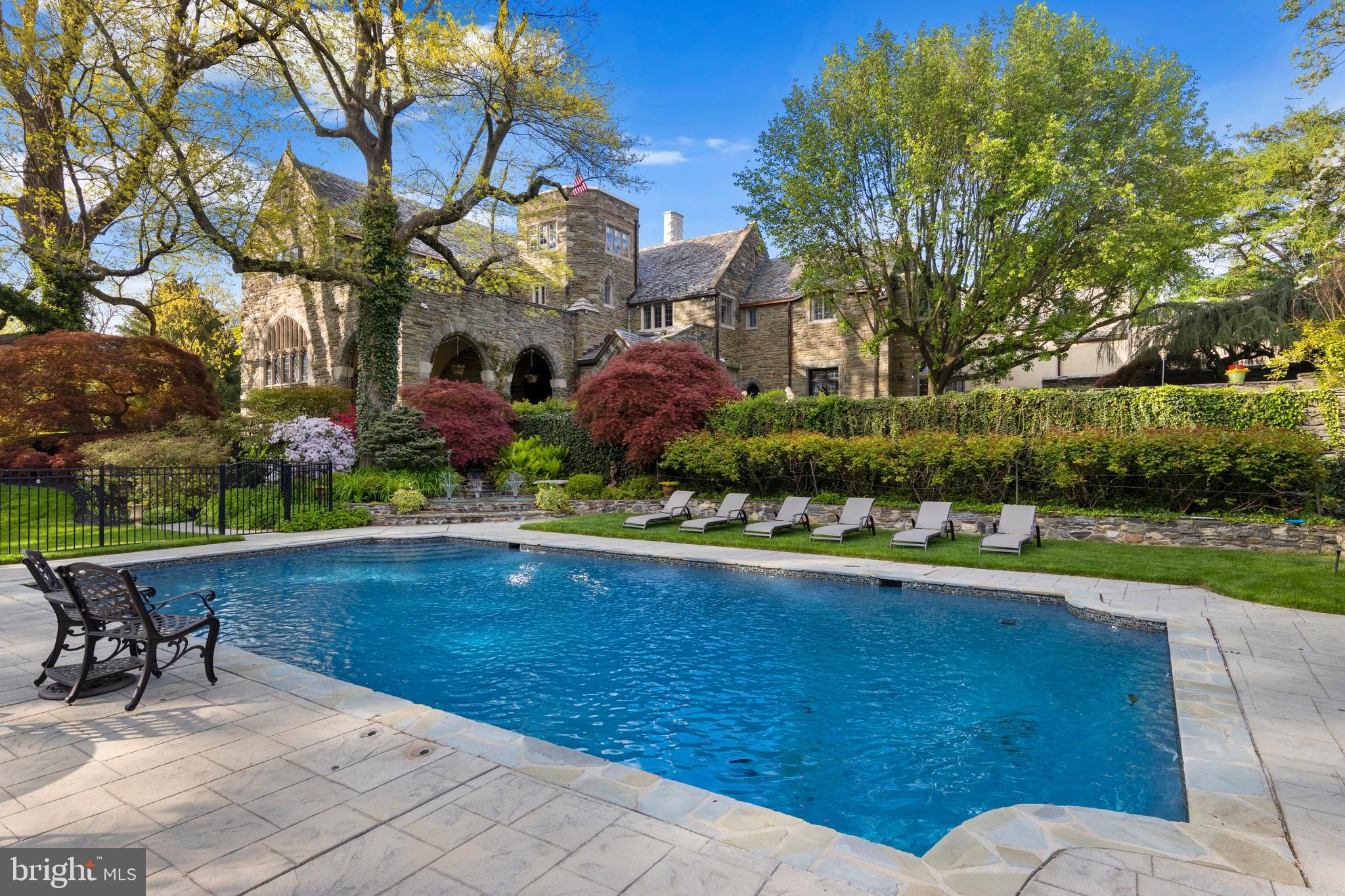 209 Tower Road Villanova, PA 19085 - Photo 11 of 110 The most stunning view from the ample sized pool!
