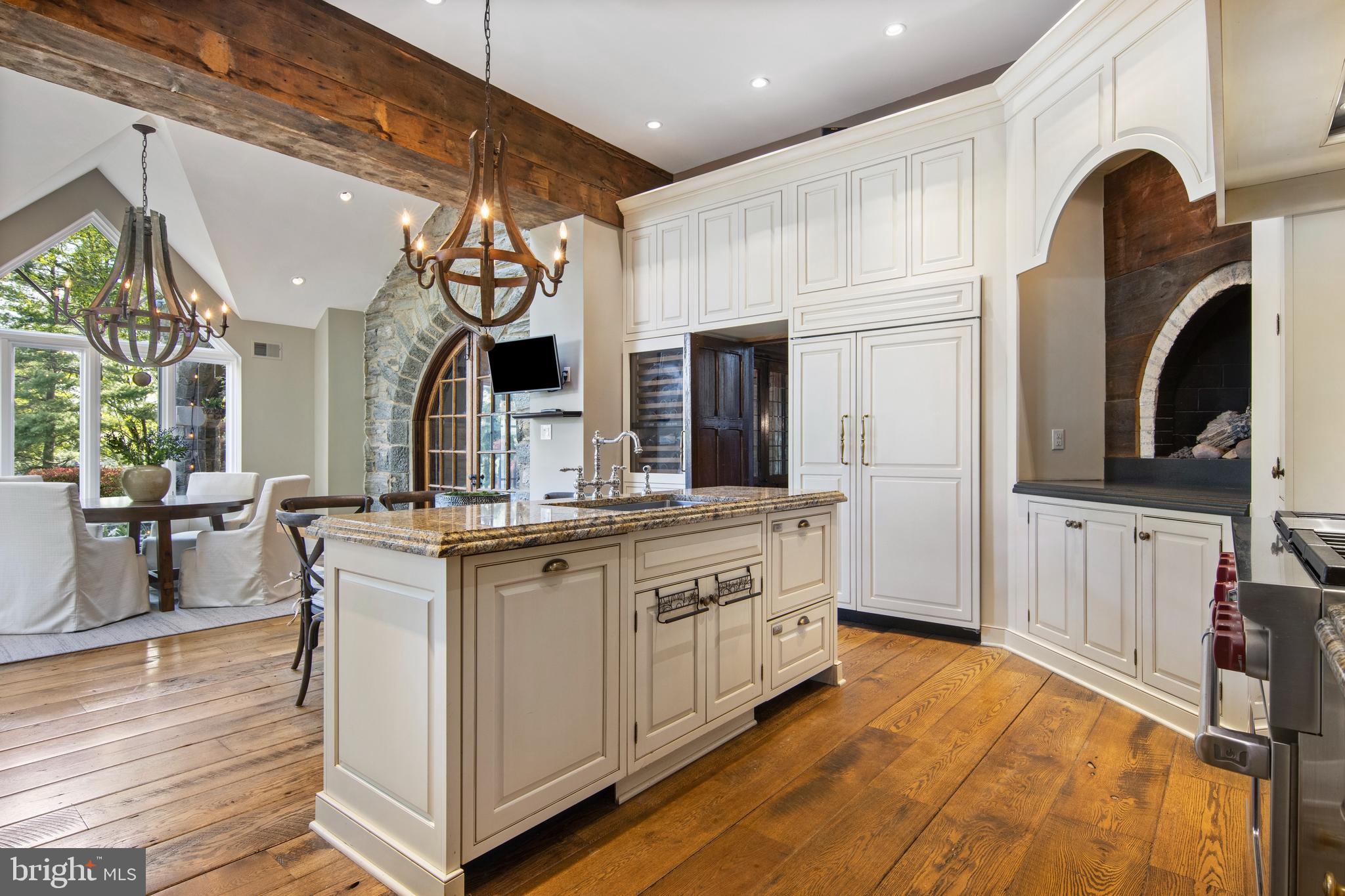 209 Tower Road Villanova, PA 19085 - Photo 36 of 110 Beamed, cathedral ceiling, stone walls, island
