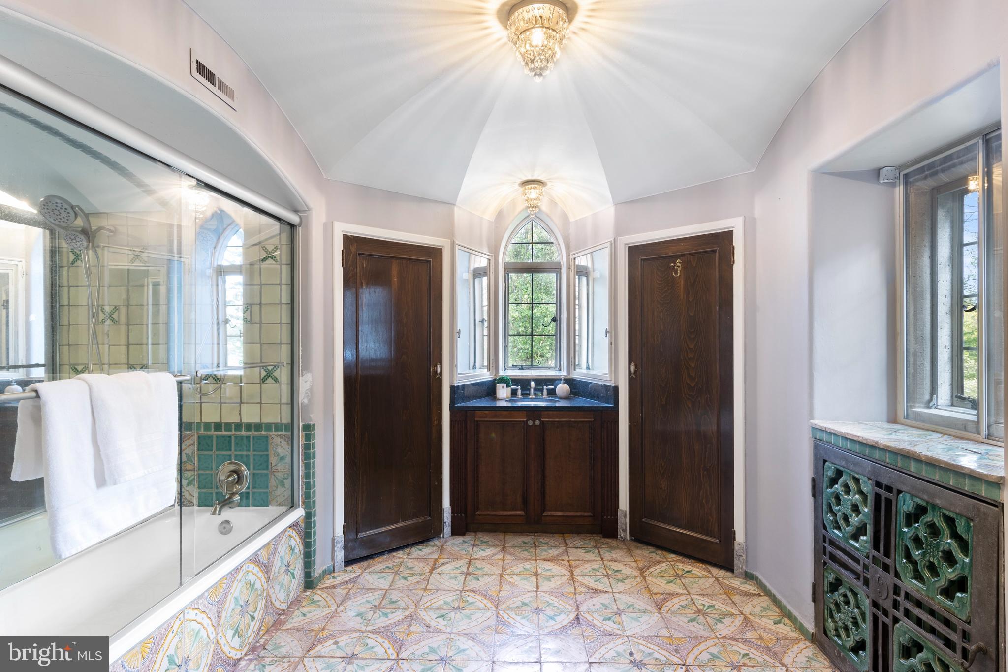 209 Tower Road Villanova, PA 19085 - Photo 53 of 110 ensuite bath with Tunisian tiles
