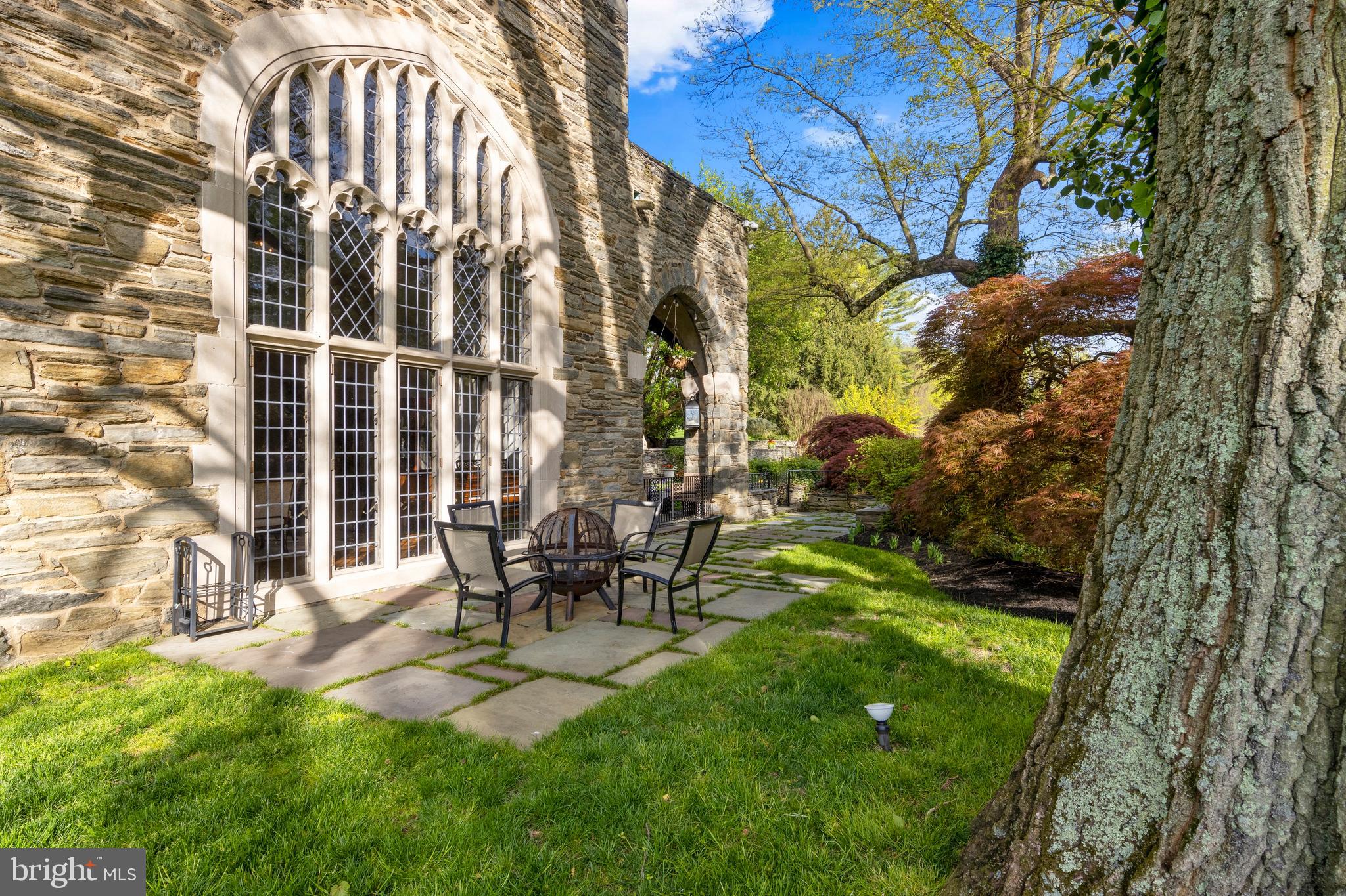 209 Tower Road Villanova, PA 19085 - Photo 77 of 110 exterior view of the grand cathedral window