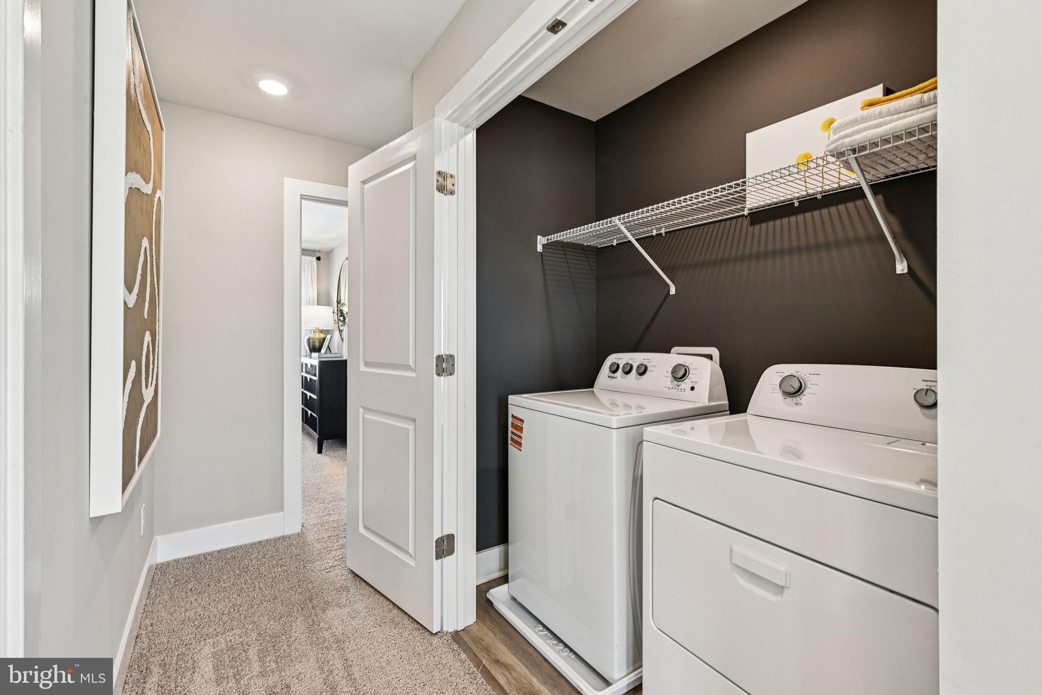 1818 Blythe Way Winchester, VA 22601 - Photo 32 of 45 a view of storage and utility room with washer and dryer